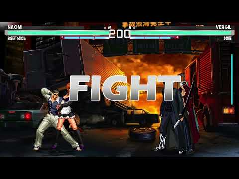 [Mugen GAME] Naomi Kokoro & Robert García VS Vergil & Dante