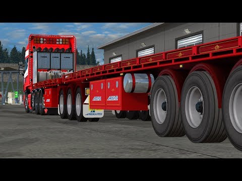 ATS & ETS 2 Owned Triple Flatdeck Trailers by TSA [1.32]