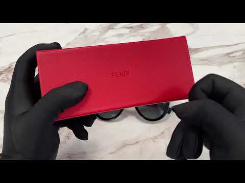 Fendi FF0360GS 8079O Black Gold-Dark Gray Gradient Sunglasses