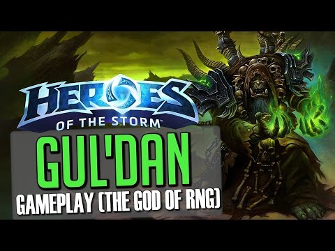 Heroes of the Storm: The God Of RNG! (Gul'dan Rain of Destruction Gameplay)