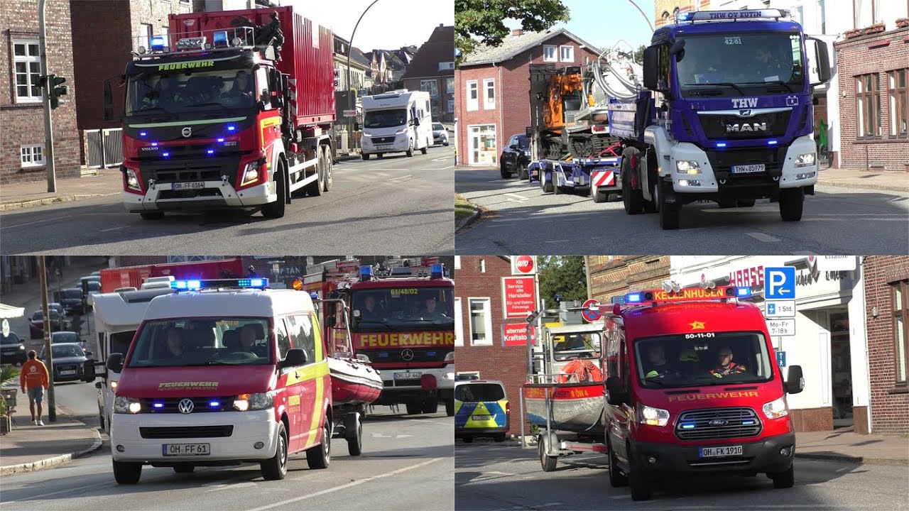 [Großer Ölunfall auf der Ostsee!] Einsatzfahrten zur Ölwehrübung in Neustadt in Holstein