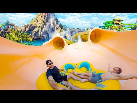 A Day At Florida's BEST Water Park: Universal's Volcano Bay! POV Of ALL The Slides, Premium Seats
