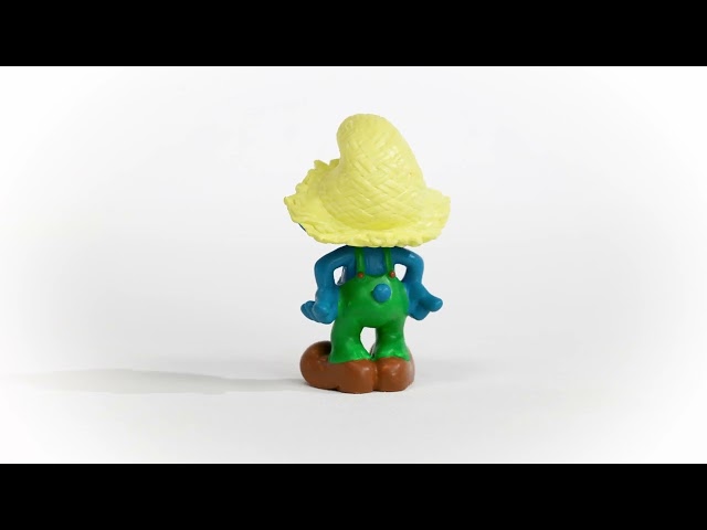 Figura Pitufo Granjero 5 Cms video