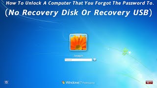 How to get into a computer that you forgot the password to. (No USB or Disc Required)