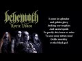 Behemoth - Defiling Morality Ov Black God (LYRICS / LYRIC VIDEO)