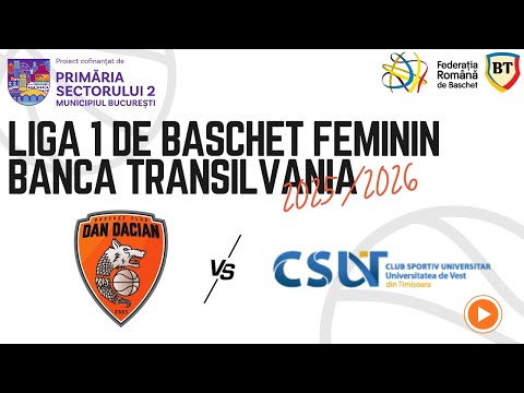 L1BF BANCA TRANSILVANIA 2025/2026: A.C.S DAN DACIAN BUCUREȘTI vs. CSU UVT TIMIȘOARA