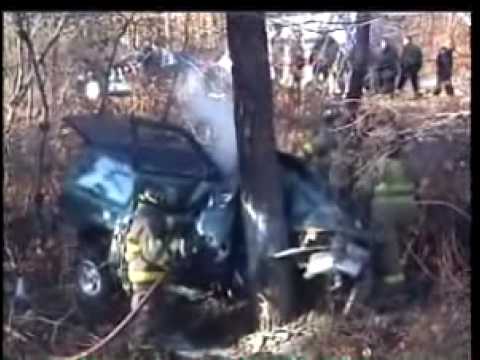 BOURNE, MA- Bourne Officer Rescued- Burning Car (02-07-06)