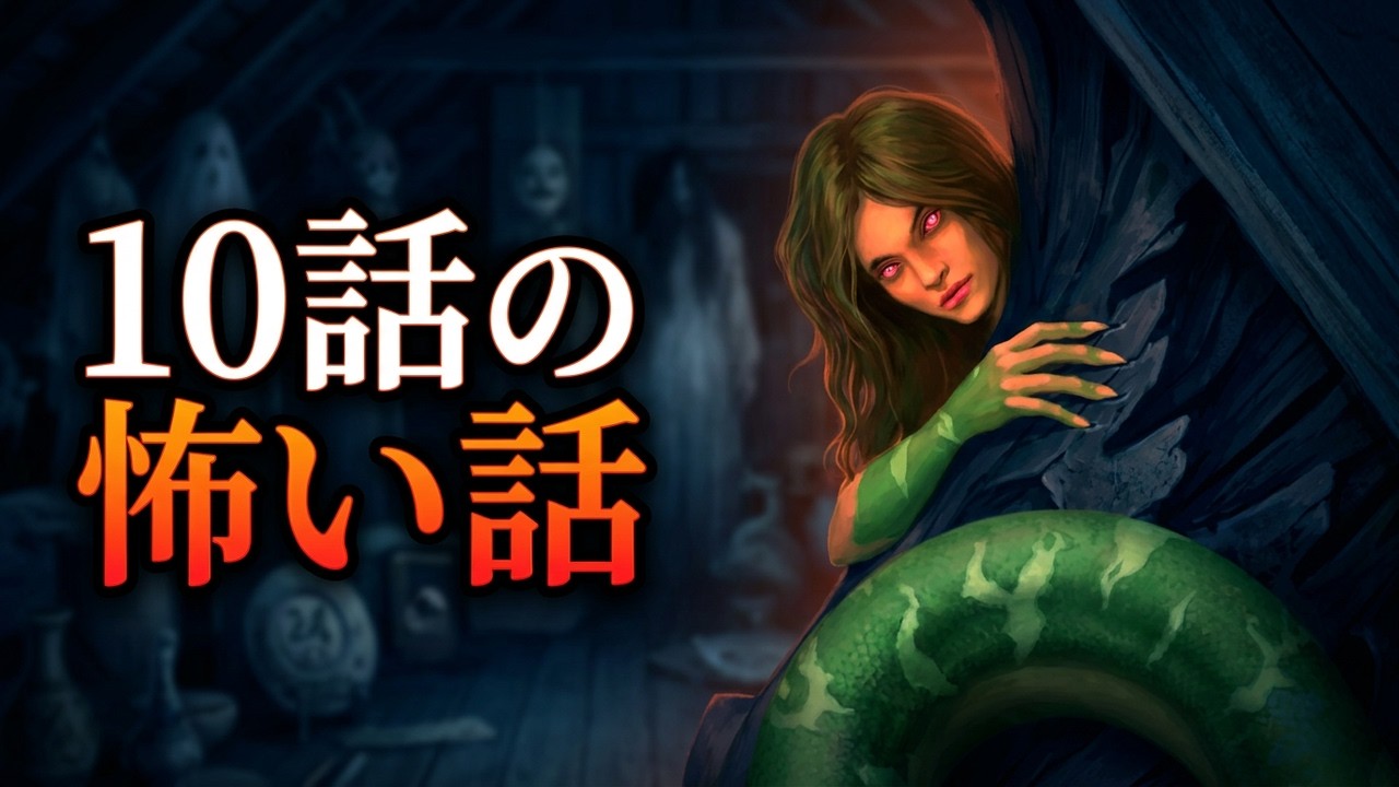 【怖い話】「集落の怖い話」 他 10話収録 【広告ナシ/睡眠用/作業用/怪談/怖い話朗読/怪談朗読女性/怖い話朗読女性/朗読女性/ホラー】