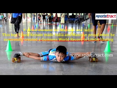 Tiluck Keisam creates another Guinness World Record, breaks his own record in limbo skating
