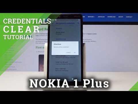 How to Clear Credentials in NOKIA 1 Plus - Delete All Certificates