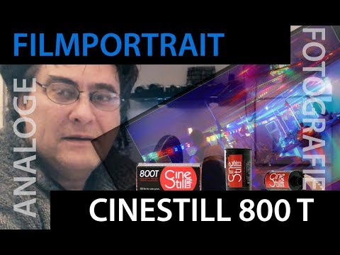📷 Analogue photography: Film portrait Cinestill 800T - Cinema feeling for the camera