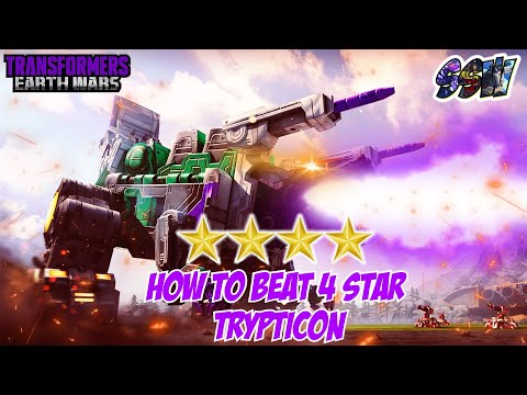 How to beat Trypticon 4 star level 15 in Titan Assault Transformers Earth Wars