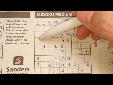Three sudokus in a row. (#635) Medium Sudoku puzzle. 04-22-2020 part 2 of 3