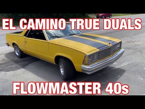 1978 Chevy El Camino 350 TRUE DUAL EXHAUST w/ HEADERS & FLOWMASTER 40 SERIES!