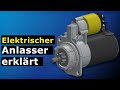 Der Anlasser Wie Der Elektrische Anlasser Motor Im Autos Funktioniert