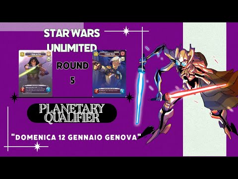 Sabine VS Quinlan Vos Planetary Qualifiers Genova 12 Gennaio 2025  Round 5 Star Wars Unlimited