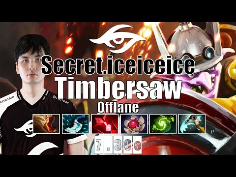 Timbersaw Offlane | Secret.iceiceice | 20 KILLS ICEICEICE SIGNATURE HERO | 7.30e Gameplay Highlights