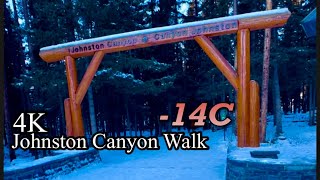 Johnston Canyon, Banff National Park - Alberta, Canada 4K