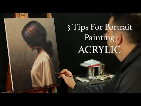 How to paint people - 3 tips for painting portraits in acrylics - making painting easier with Tim