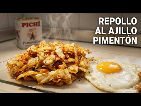 Receta de Repollo al Ajillo Pimentón | Dorado Perfecto y Sabor Increíble