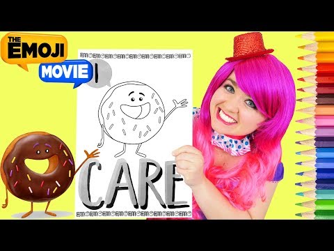 Coloring The Emoji Movie Donut Emoji Coloring Page Prismacolor Pencils | KiMMi THE CLOWN