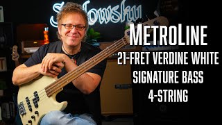 Video thumbnail for The SADOWSKY MetroLine 21-Fret Verdine White Signature | 4-String | Demo w. Lars Lehmann by Sadowsky