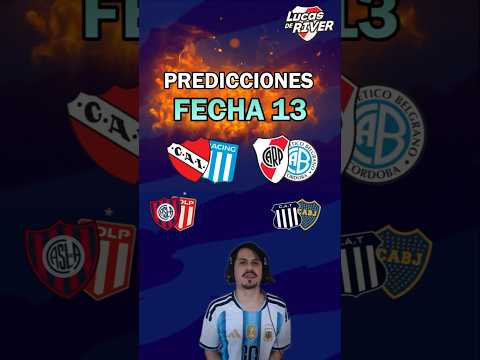 PREDICCIONES Fecha 13 🔮✨Torneo Apertura 2026 🏆  CLÁSICO DE AVELLANEDA #futbol #trivia #riverplate