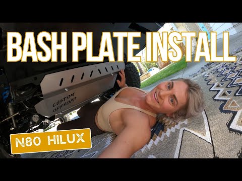 DIY CUSTOM OFFROAD BASH PLATE INSTALL | N80 Hilux | Underbody Protection