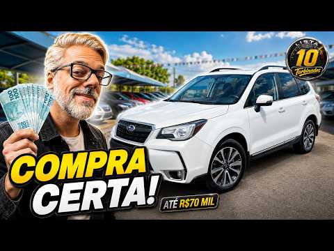 ORÇAMENTO DE R$ 70 MIL! Os 10 melhores carros para comprar com essa verba sem se arrepender
