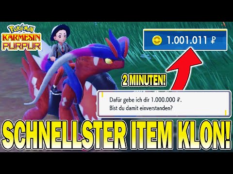 So verdienst du 1 MILLION in 2 MINUTEN! SCHNELLSTER ITEM KLON GLITCH in Pokemon Karmesin Purpur