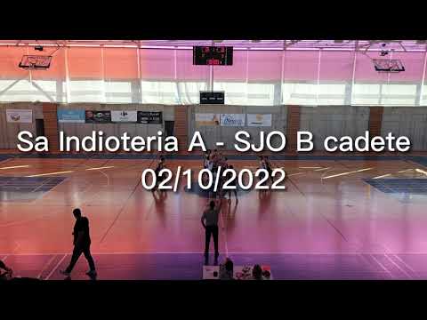 Sa Indioteria A - Sant Josep Obrer B Cadete 02/10/2022