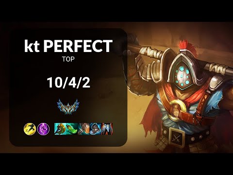kt PerfecT Jax vs Kennen TOP - KR CHALLENGER Patch 13.13