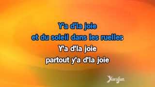 Karaoké Y'a d'la joie - Charles Trenet *