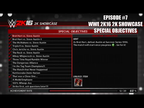 (Episode 7) WWE 2K16 2K Showcase-Special Objectives
