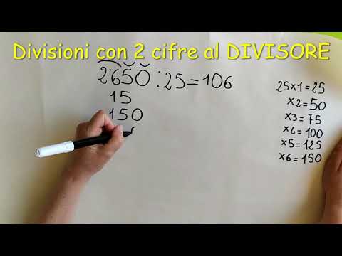 Divisioni con due cifre al divisore