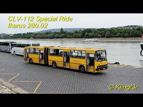 Ikarus 280.02 CLV-112 Rundfahrt durch Budapest - Manual Gear Sound deluxe!