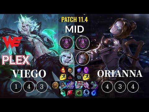 WE Plex Viego vs Orianna Mid - KR Patch 11.4