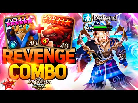 Guardian PROVOKE+REVENGE COMBO with Ursha and Chandra   Summoners War