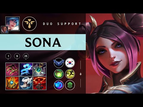 Sona Support vs Leona - KR Diamond Patch 25.24