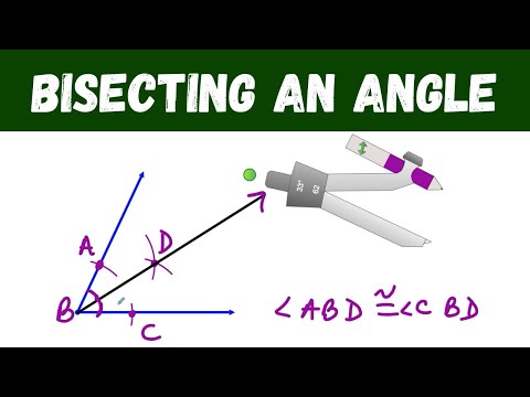 Bisecting an Angle with a Compass - Geometry Constructions