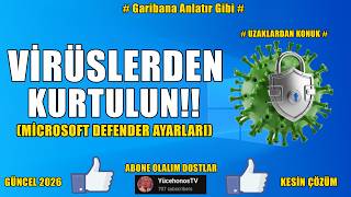 Bilgisayarınızın Virüslerinden Kurtulun Antivirüs Microsoft Defender Ayarları !!
