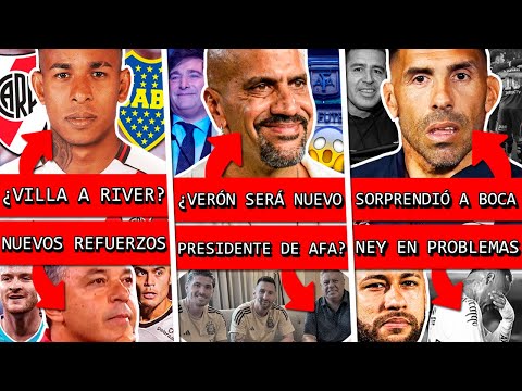 Is River making a move for Villa? + Verón exploded at Tapia and the AFA + Tevez surprised Boca + ...