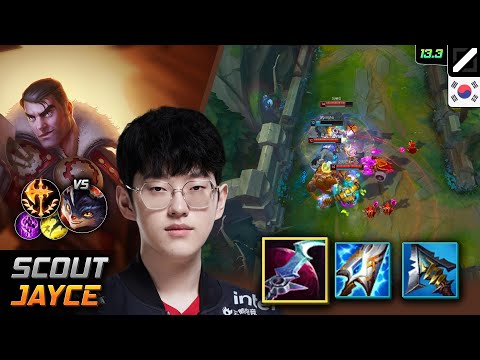 Scout Mid Jayce Build Eclipse Conqueror - Scout Jayce Match Highlight - LOL KR 13.3