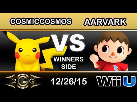 2GGlory 4 - Cosmic Cosmos (Pikachu) Vs. Aarvark (Villager) Winners Side - Smash Wii U