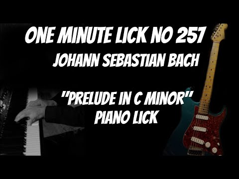 #OneMinuteLick 257 Bach Prelude In C Minor Piano Lick