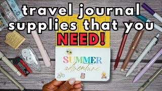 MUST-HAVE Travel Journal Stationery Supplies and Setup Tips ( Pocket Notebook )