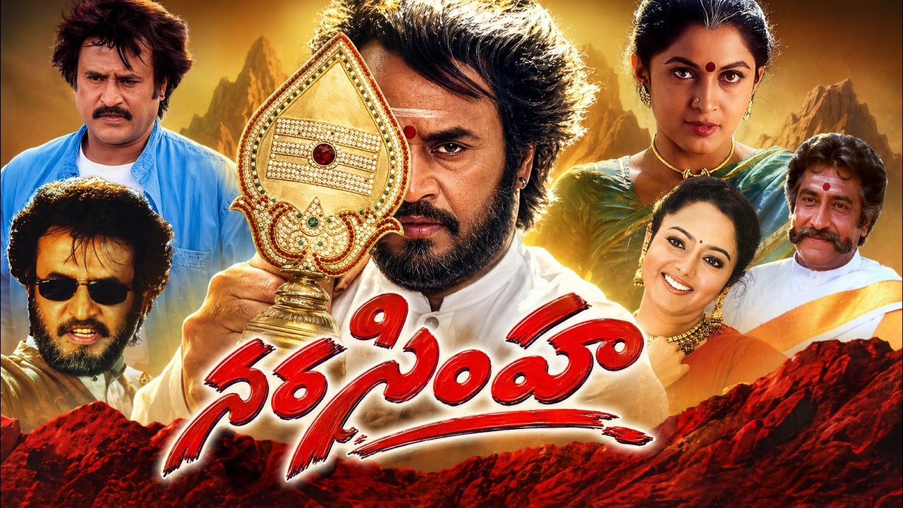 Narasimha Superhit Telugu Full Length HD Movie | Rajinikanth | Soundarya | Ramya Krishnan