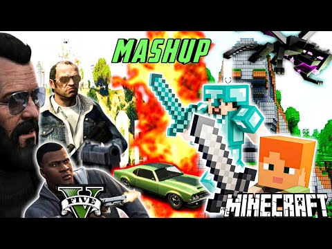GTA 5 X MINECRAFT : THE ULTIMATE Crossover !"  #trending #omggamerz  #minecraft  #gta5 #gaming