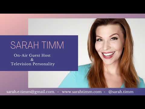 Sarah Timm, On-Air Guest Host and TV Personality