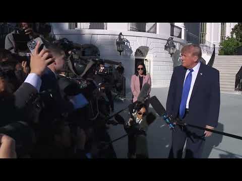 President Trump Gaggles with Press Upon Departure from the White House, Oct. 22, 2026